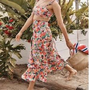 NWT Rifle Paper Summersalt Skirt sz 1XL